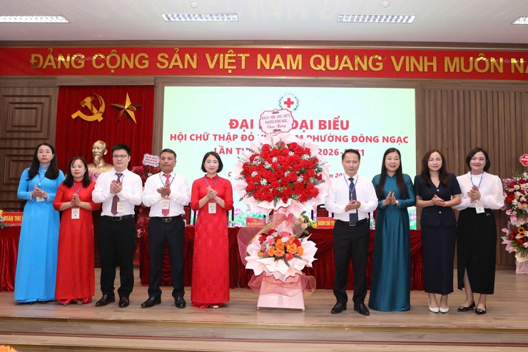 Hội Chữ thập đỏ phường Đông Ngạc long trọng tổ chức Đại hội đại biểu lần thứ I, nhiệm kỳ 2026 – 2031- Ảnh 6.