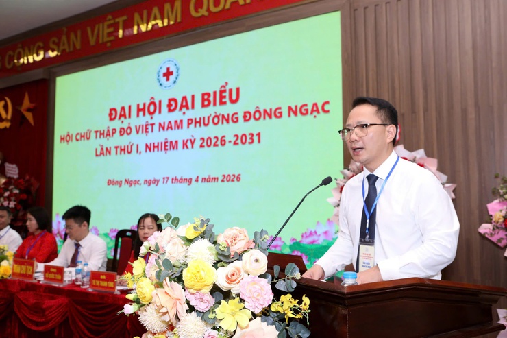 Hội Chữ thập đỏ phường Đông Ngạc long trọng tổ chức Đại hội đại biểu lần thứ I, nhiệm kỳ 2026 – 2031- Ảnh 5.
