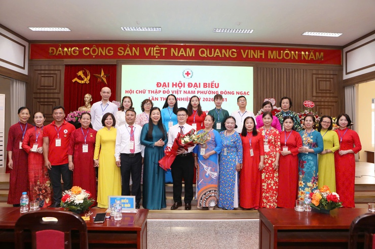 Hội Chữ thập đỏ phường Đông Ngạc long trọng tổ chức Đại hội đại biểu lần thứ I, nhiệm kỳ 2026 – 2031- Ảnh 8.