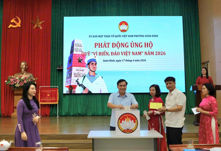 Phường Xuân Đỉnh phát động ủng hộ Quỹ “Vì biển, đảo Việt Nam”năm 2026- Ảnh 2.