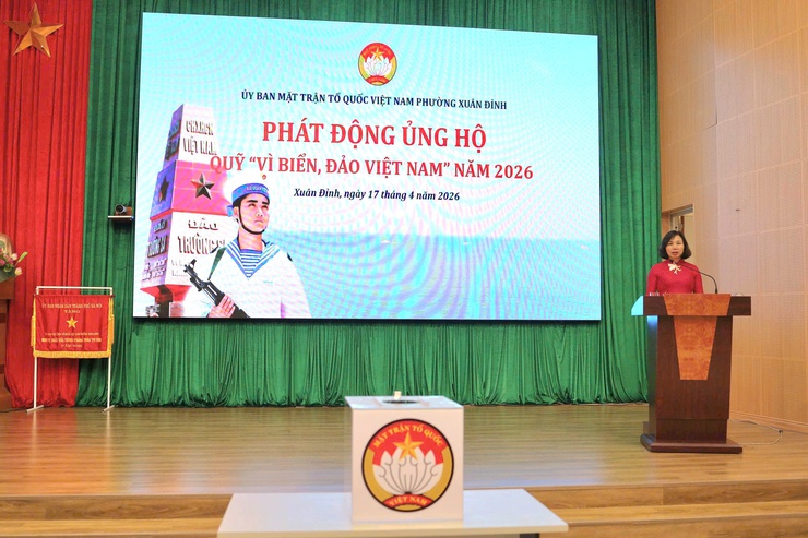 Phường Xuân Đỉnh phát động ủng hộ Quỹ “Vì biển, đảo Việt Nam”năm 2026- Ảnh 1.