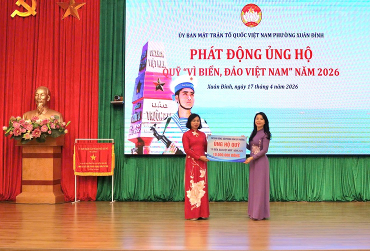 Phường Xuân Đỉnh phát động ủng hộ Quỹ “Vì biển, đảo Việt Nam”năm 2026- Ảnh 3.