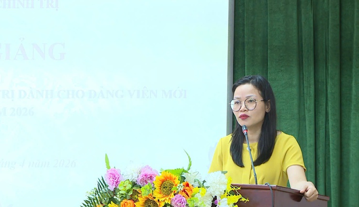 Lễ bế giảng lớp bồi dưỡng lý luận chính trị dành cho đảng viên mới khóa I năm 2026- Ảnh 1.