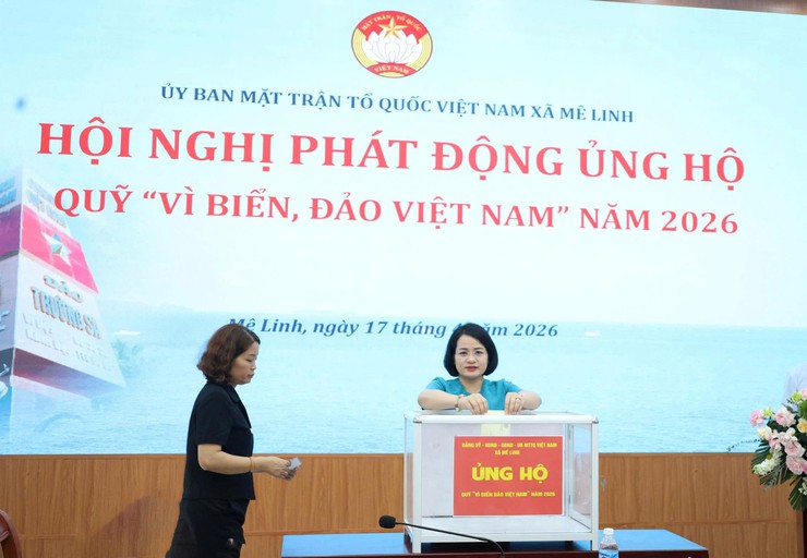 Mê Linh phát động ủng hộ Quỹ “Vì biển, đảo Việt Nam” năm 2026, lan tỏa tinh thần hướng về biển, đảo Tổ quốc- Ảnh 3.