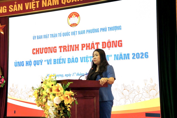 Lan tỏa tinh thần hướng về biển, đảo – Phú Thượng tổ chức phát động ủng hộ quỹ năm 2026- Ảnh 3.