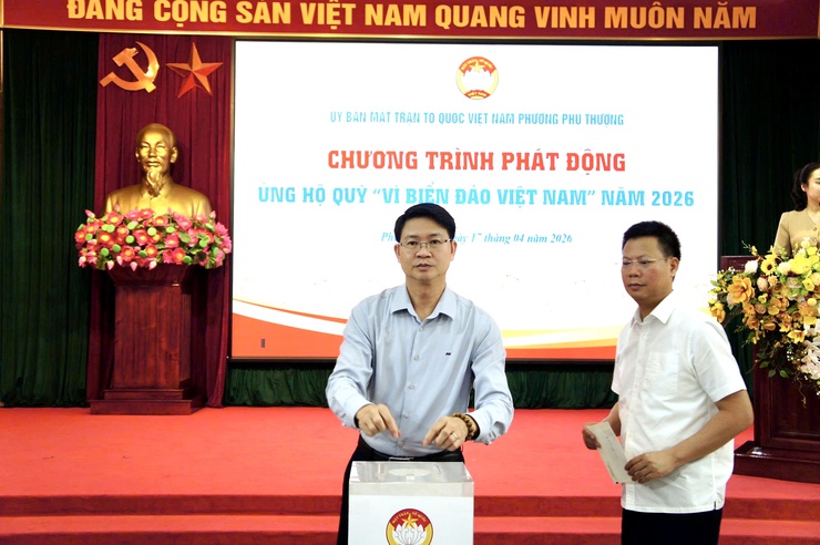 Lan tỏa tinh thần hướng về biển, đảo – Phú Thượng tổ chức phát động ủng hộ quỹ năm 2026- Ảnh 5.