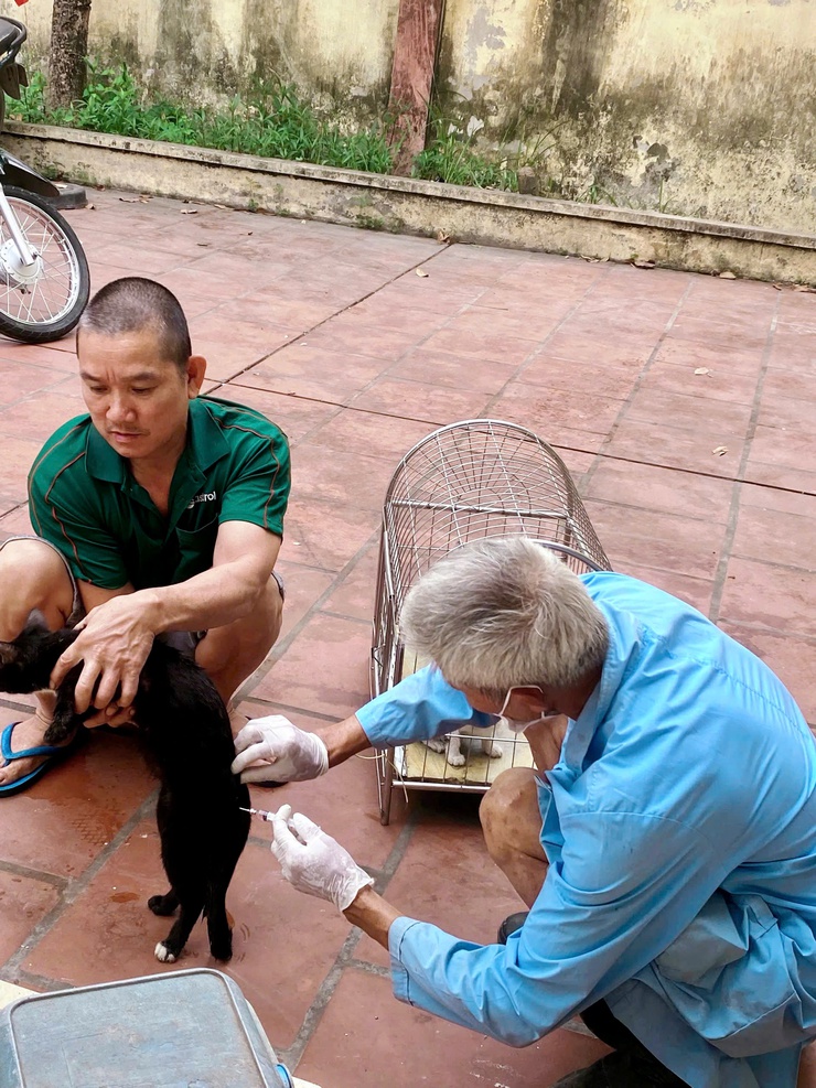Nam Phù ra quân tiêm vắc - xin dại miễn phí cho chó, mèo- Ảnh 4.