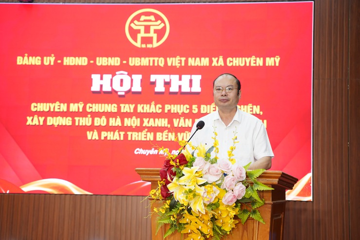 Sôi nổi khai mạc Hội thi "Chuyên Mỹ chung tay khắc phục 5 điểm nghẽn, xây dựng Thủ đô Hà Nội xanh, văn minh, hiện đại và phát triển bền vững"- Ảnh 3.