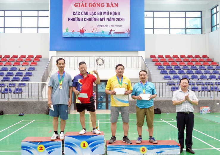Phường Chương Mỹ khai mạc giải bóng bàn các câu lạc bộ mở rộng năm 2026- Ảnh 11.