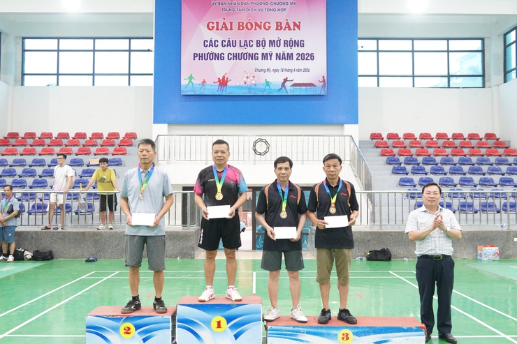 Phường Chương Mỹ khai mạc giải bóng bàn các câu lạc bộ mở rộng năm 2026- Ảnh 12.