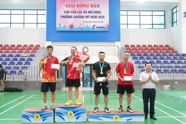 Phường Chương Mỹ khai mạc giải bóng bàn các câu lạc bộ mở rộng năm 2026- Ảnh 14.