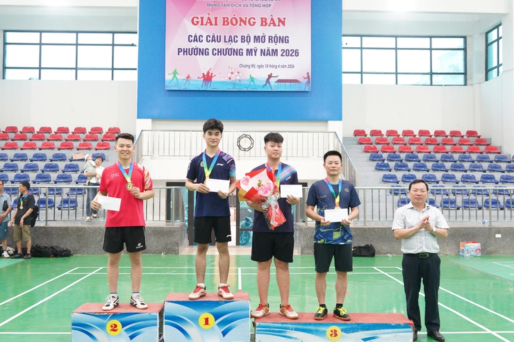 Phường Chương Mỹ khai mạc giải bóng bàn các câu lạc bộ mở rộng năm 2026- Ảnh 16.