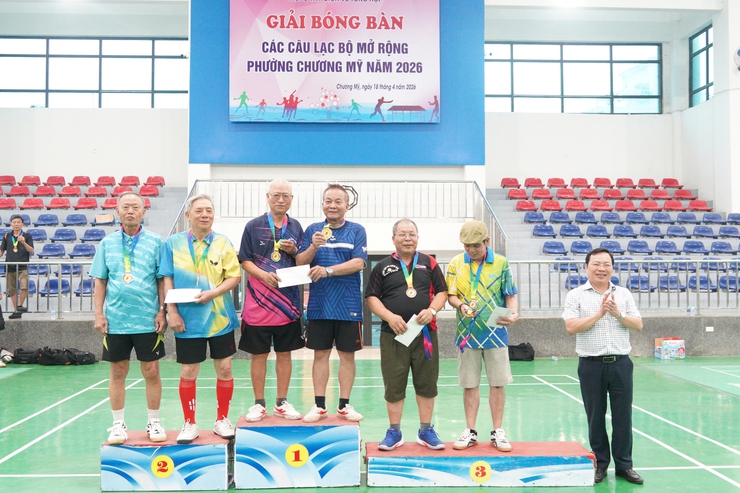 Phường Chương Mỹ khai mạc giải bóng bàn các câu lạc bộ mở rộng năm 2026- Ảnh 18.