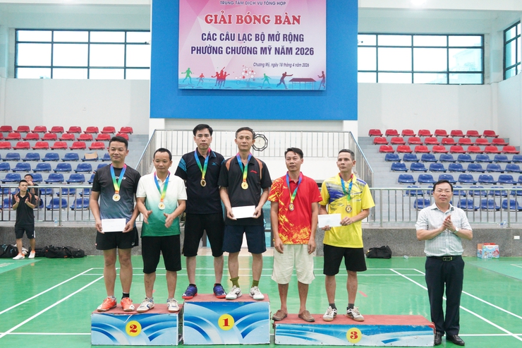 Phường Chương Mỹ khai mạc giải bóng bàn các câu lạc bộ mở rộng năm 2026- Ảnh 20.