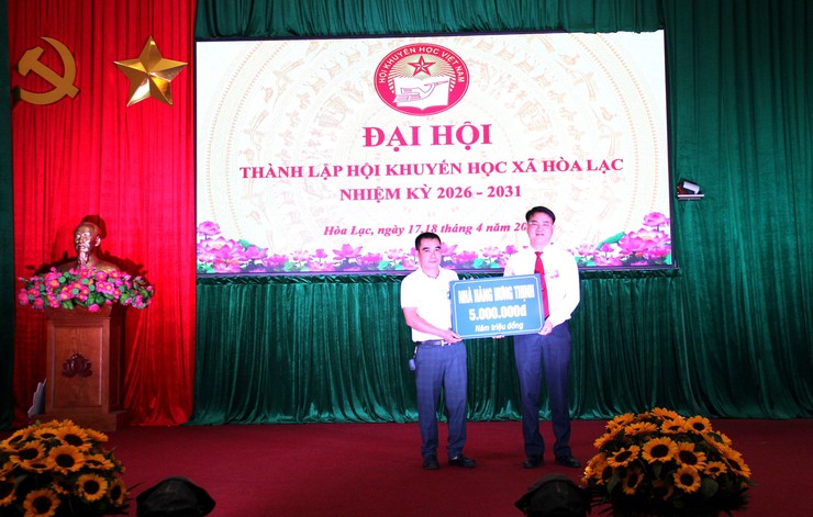 Hòa Lạc tổ chức Đại hội thành lập Hội Khuyến học xã nhiệm kỳ 2026–2031- Ảnh 10.