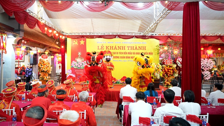 Lễ Khánh thành công trình tu bổ, tôn tạo Di tích Đền Mẫu và Khai hội Đền Mẫu làng Quế Dương xuân Bính Ngọ 2026- Ảnh 1.