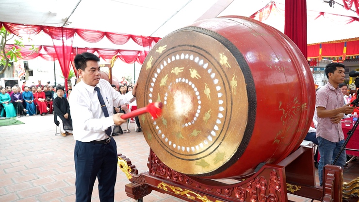 Lễ Khánh thành công trình tu bổ, tôn tạo Di tích Đền Mẫu và Khai hội Đền Mẫu làng Quế Dương xuân Bính Ngọ 2026- Ảnh 8.