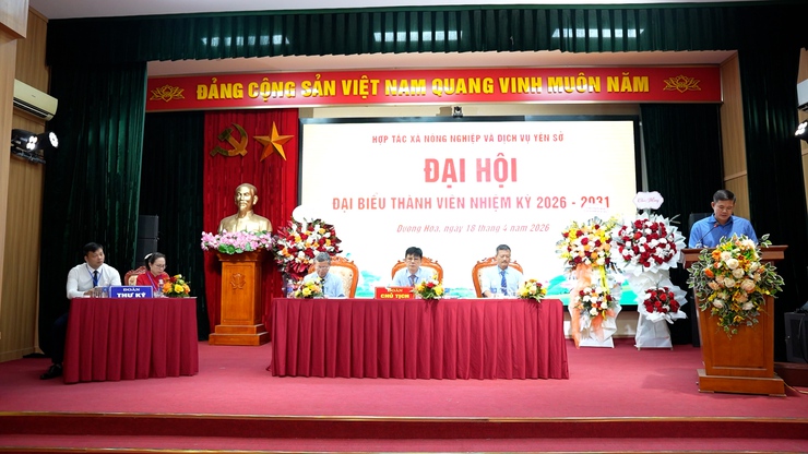 HTX nông nghiệp và Dịch vụ Yên Sở tổ chức Đại hội đại biểu thành viên nhiệm kỳ 2026-2031- Ảnh 9.