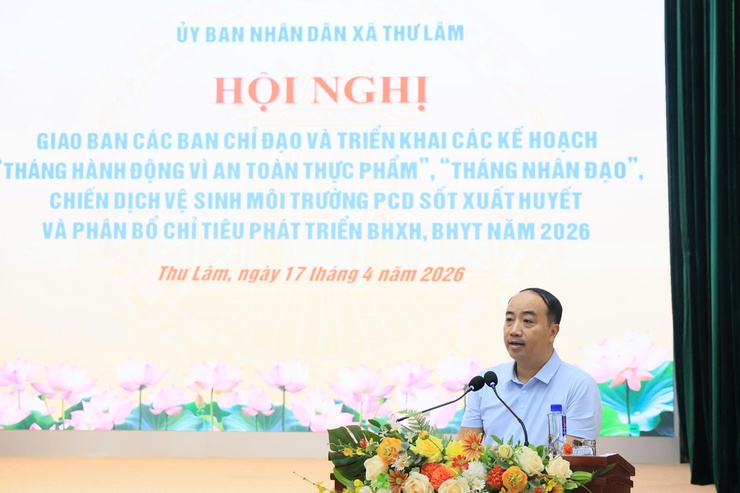 UBND XÃ THƯ LÂM TỔ CHỨC HỘI NGHỊ GIAO BAN CÁC BAN CHỈ ĐẠO VÀ TRIỂN KHAI CÁC KẾ HOẠCH “THÁNG HÀNH ĐỘNG VÌ AN TOÀN THỰC PHẨM”, “THÁNG NHÂN ĐẠO”, - Ảnh 7.
