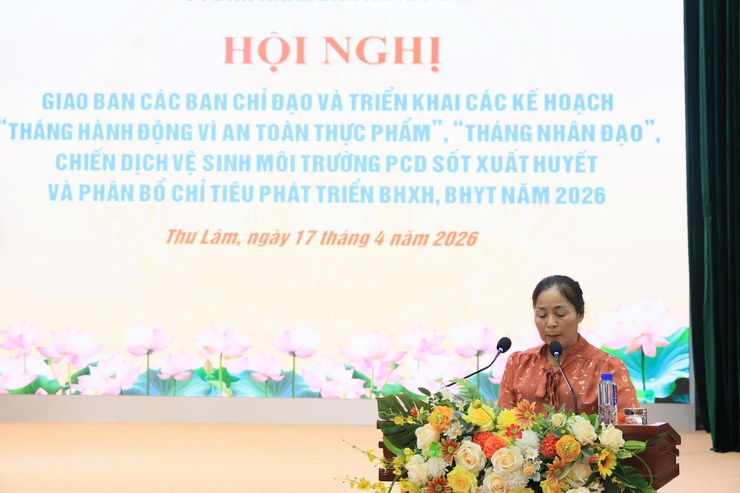 UBND XÃ THƯ LÂM TỔ CHỨC HỘI NGHỊ GIAO BAN CÁC BAN CHỈ ĐẠO VÀ TRIỂN KHAI CÁC KẾ HOẠCH “THÁNG HÀNH ĐỘNG VÌ AN TOÀN THỰC PHẨM”, “THÁNG NHÂN ĐẠO”, - Ảnh 8.
