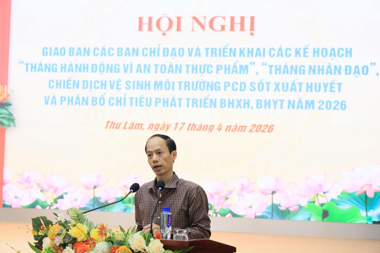 UBND XÃ THƯ LÂM TỔ CHỨC HỘI NGHỊ GIAO BAN CÁC BAN CHỈ ĐẠO VÀ TRIỂN KHAI CÁC KẾ HOẠCH “THÁNG HÀNH ĐỘNG VÌ AN TOÀN THỰC PHẨM”, “THÁNG NHÂN ĐẠO”, - Ảnh 9.