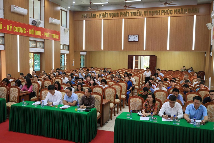 UBND XÃ THƯ LÂM TỔ CHỨC HỘI NGHỊ GIAO BAN CÁC BAN CHỈ ĐẠO VÀ TRIỂN KHAI CÁC KẾ HOẠCH “THÁNG HÀNH ĐỘNG VÌ AN TOÀN THỰC PHẨM”, “THÁNG NHÂN ĐẠO”, - Ảnh 2.