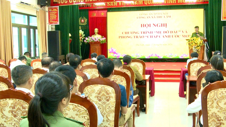 CÔNG AN XÃ THƯ LÂM TỔ CHỨC CHƯƠNG TRÌNH “MẸ ĐỠ ĐẦU” VÀ PHONG TRÀO “CHẮP CÁNH ƯỚC MƠ”.- Ảnh 7.