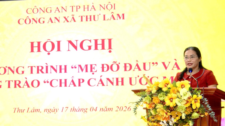 CÔNG AN XÃ THƯ LÂM TỔ CHỨC CHƯƠNG TRÌNH “MẸ ĐỠ ĐẦU” VÀ PHONG TRÀO “CHẮP CÁNH ƯỚC MƠ”.- Ảnh 13.