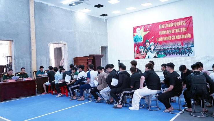 Phường Chương Mỹ tiếp tục tổ chức đăng ký nghĩa vụ quân sự năm 2026- Ảnh 1.