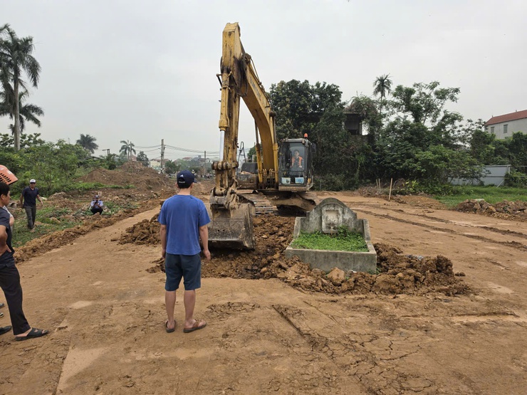 Thôn Hải Bối đẩy nhanh di chuyển mộ phục vụ giải phóng mặt bằng Dự án Thành phố Thông minh- Ảnh 5.