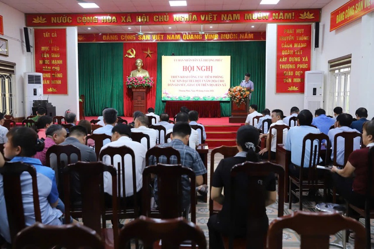  Thượng Phúc triển khai tiêm phòng vắc xin cho đàn gia súc, gia cầm đợt 1 năm 2026- Ảnh 1.