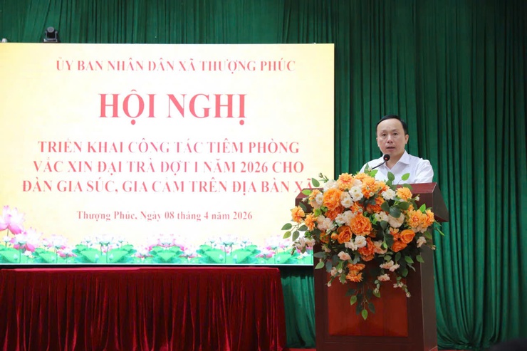  Thượng Phúc triển khai tiêm phòng vắc xin cho đàn gia súc, gia cầm đợt 1 năm 2026- Ảnh 2.