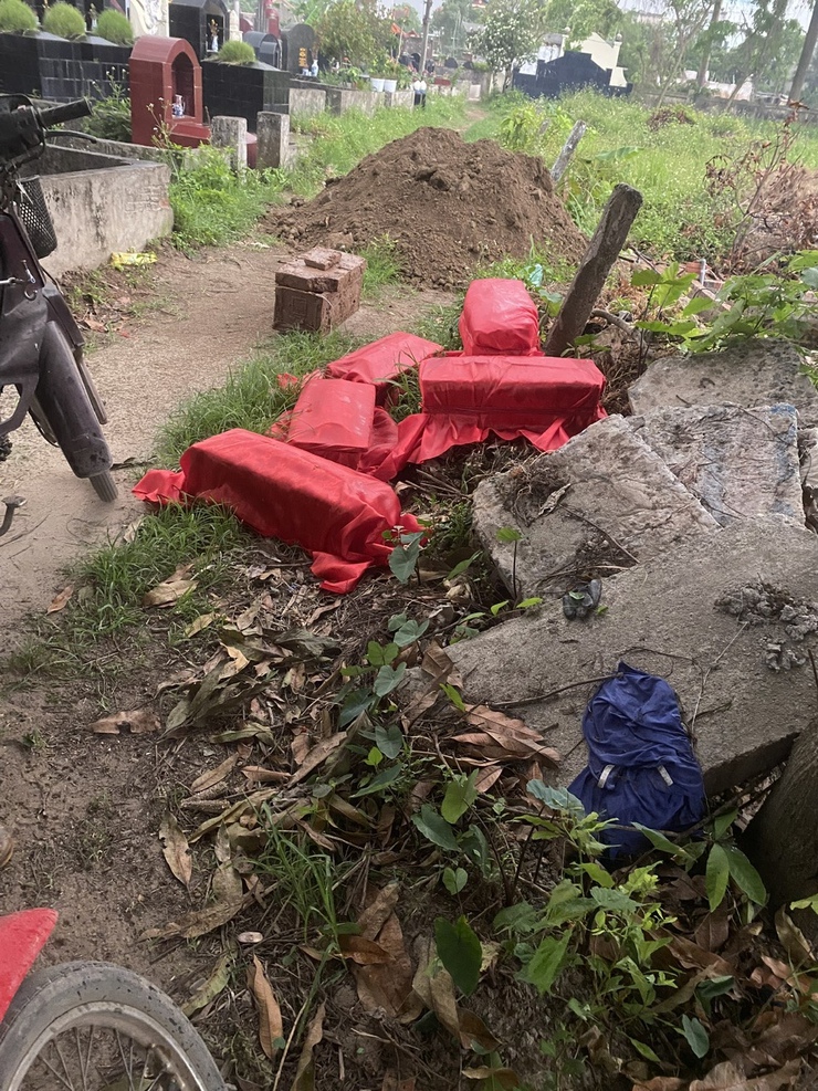 Thôn Hải Bối đẩy nhanh di chuyển mộ phục vụ giải phóng mặt bằng Dự án Thành phố Thông minh- Ảnh 9.