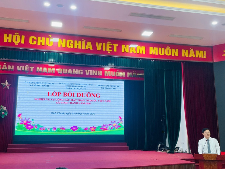 XÃ VĨNH THANH TỔ CHỨC LỚP BỒI DƯỠNG NGHIỆP VỤ CÔNG TÁC MẶT TRẬN NĂM 2026- Ảnh 7.