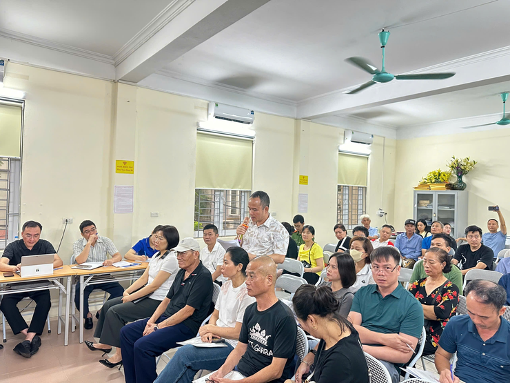 Phường Bồ Đề: Hội nghị đối thoại với các hộ dân trong việc thực hiện GPMB Dự án cầu Trần Hưng Đạo - Ảnh 3.