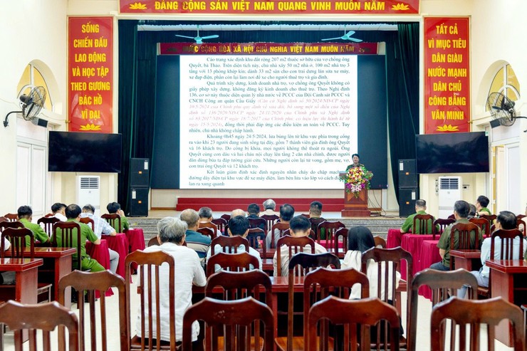 Xã Ứng Thiên quán triệt công tác phòng cháy, chữa cháy và cứu nạn cứu hộ năm 2026- Ảnh 1.