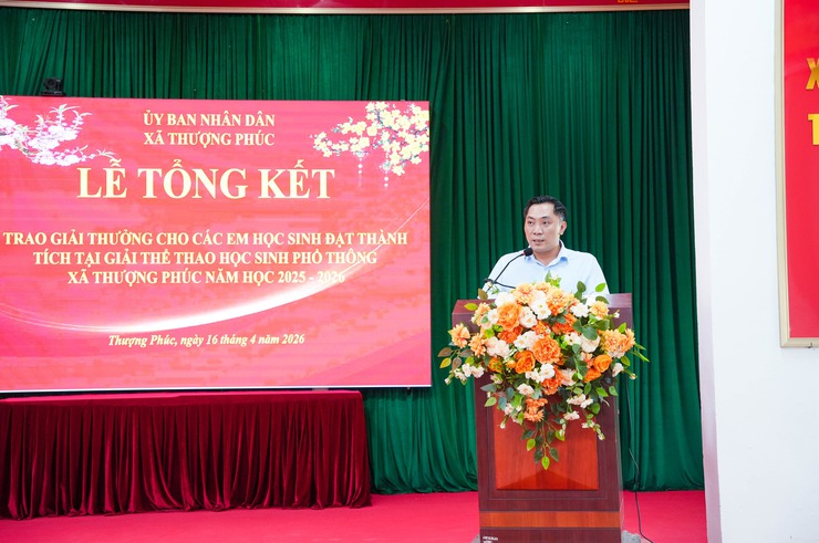 Hơn 160 học sinh đạt thành tích xuất sắc tại Giải Thể thao học sinh phổ thông xã Thượng Phúc năm học 2025 – 2026- Ảnh 1.