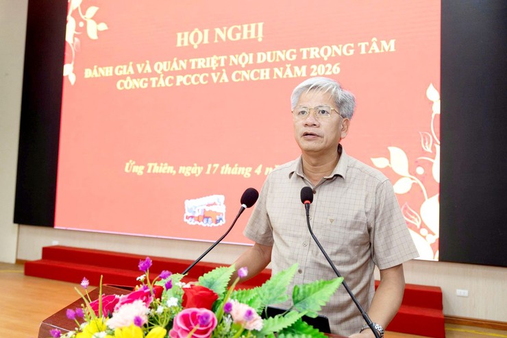 Xã Ứng Thiên quán triệt công tác phòng cháy, chữa cháy và cứu nạn cứu hộ năm 2026- Ảnh 3.