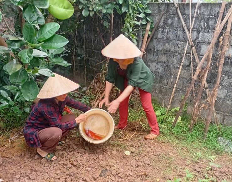 Phụ nữ xã Quảng Bị ra quân “Ngày Chủ nhật xanh”, tăng cường phòng chống sốt xuất huyết- Ảnh 1.