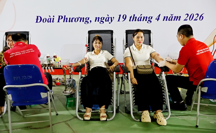 Lan tỏa tinh thần nhân ái qua Ngày hội hiến máu tình nguyện xã Đoài Phương năm 2026- Ảnh 6.