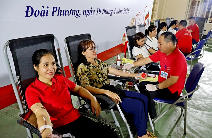 Lan tỏa tinh thần nhân ái qua Ngày hội hiến máu tình nguyện xã Đoài Phương năm 2026- Ảnh 2.