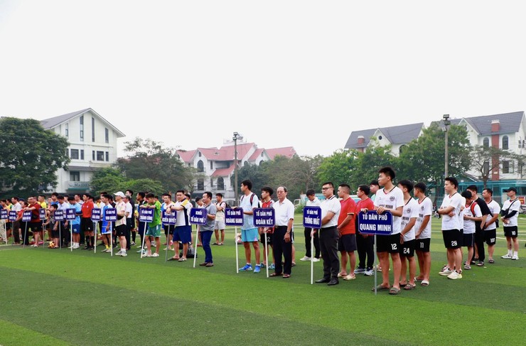 Khai mạc Giải bóng đá Vô địch phường Dương Nội năm 2026- Ảnh 1.