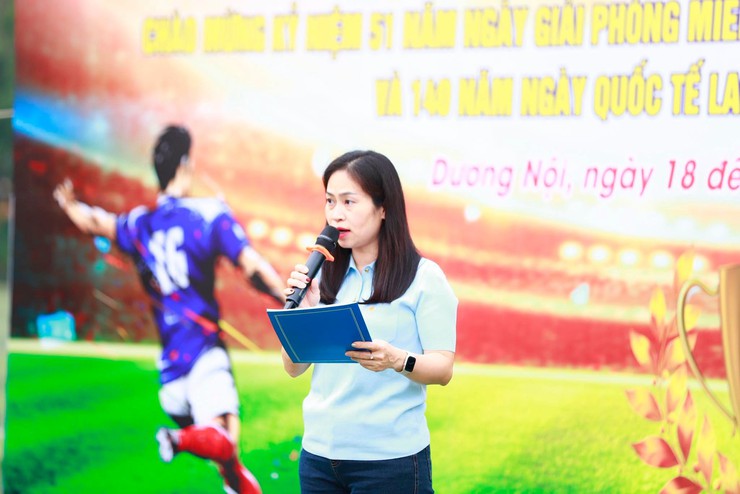 Khai mạc Giải bóng đá Vô địch phường Dương Nội năm 2026- Ảnh 2.