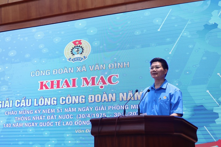 Công đoàn xã Vân Đình sôi nổi tổ chức Giải cầu lông năm 2026- Ảnh 1.