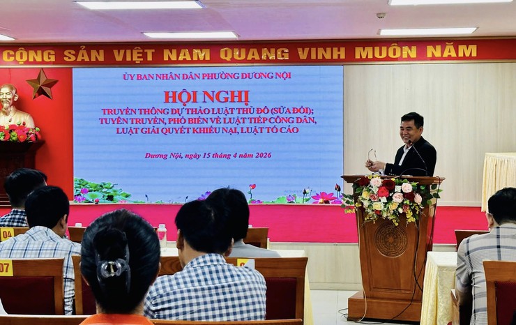 Phường Dương Nội đẩy mạnh truyền thông dự thảo Luật Thủ đô (sửa đổi)- Ảnh 2.