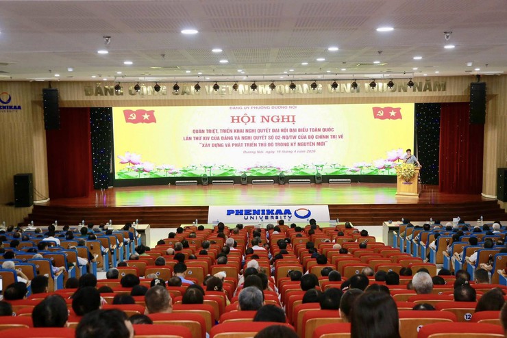 Đảng uỷ phường Dương Nội quán triệt, triển khai Nghị quyết Đại hội XIV của Đảng và Nghị quyết 02 của Bộ Chính trị về xây dựng, phát triển Thủ đô trong kỷ nguyên mới- Ảnh 1.