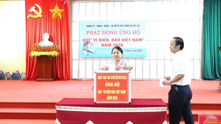 Xã Vật Lại tổ chức lễ phát động ủng hộ Quỹ "Vì biển, đảo Việt Nam" năm 2026- Ảnh 6.