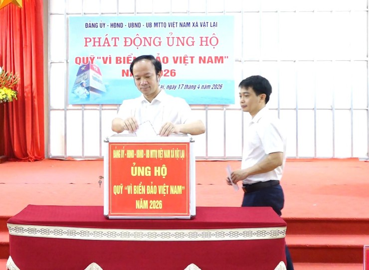Xã Vật Lại tổ chức lễ phát động ủng hộ Quỹ "Vì biển, đảo Việt Nam" năm 2026- Ảnh 7.