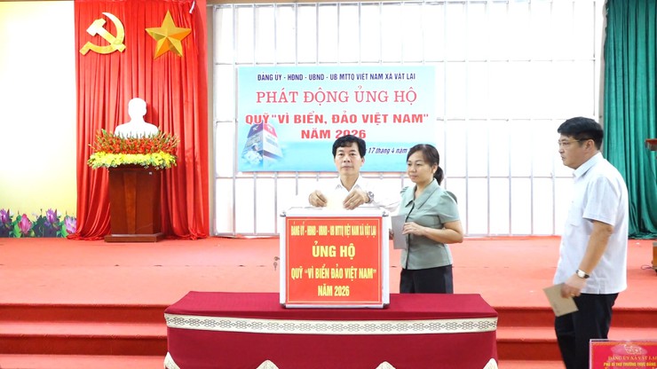 Xã Vật Lại tổ chức lễ phát động ủng hộ Quỹ "Vì biển, đảo Việt Nam" năm 2026- Ảnh 8.