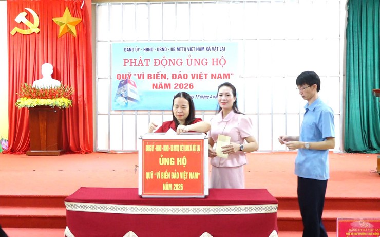 Xã Vật Lại tổ chức lễ phát động ủng hộ Quỹ "Vì biển, đảo Việt Nam" năm 2026- Ảnh 9.